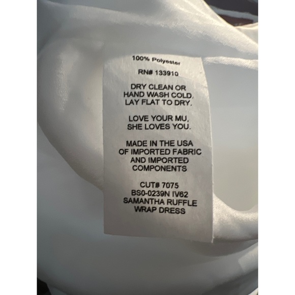 Show Me Your Mumu Samantha Ruffle Wrap Dress S - Picture 5 of 6